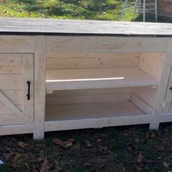 Handmade Wooden Entertainment Stands 