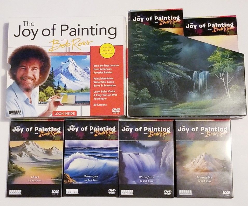 BOB ROSS THE JOYS OF PAINTING BOX SET OF 20 DVD