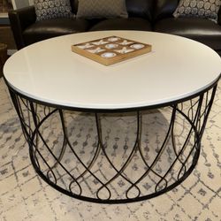 Round Stone Coffee Table 