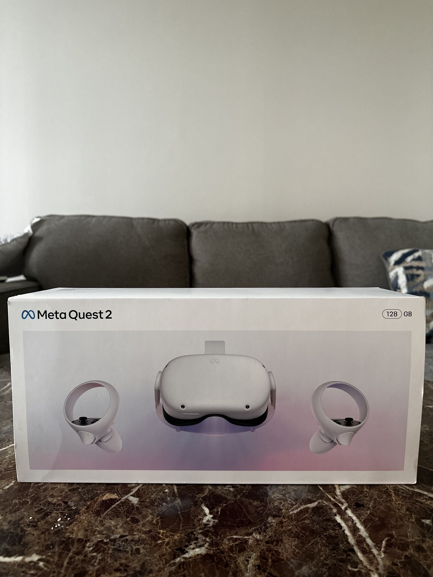 OCULUS META QUEST 2 128GB VR HEADSET W/ EVERYTHING