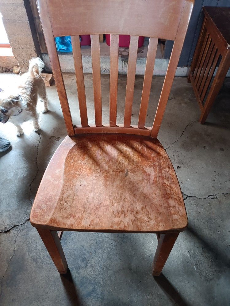 Antique Solid Wood Dining Chair