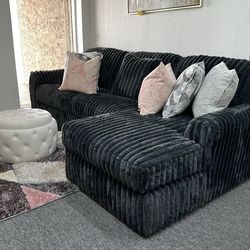 Charcoal grey sectional