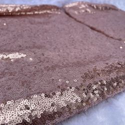 Rose Gold Sequence Fabric