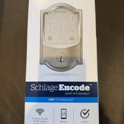 Schlage Encode Smart WiFi Deadbolt Satin Nickel 