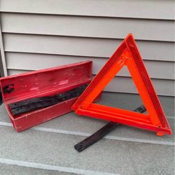 3 In Box Emergency Warning Triangle Kit Stimsonite 130-1