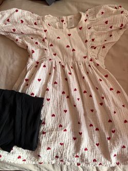 Red heart dress