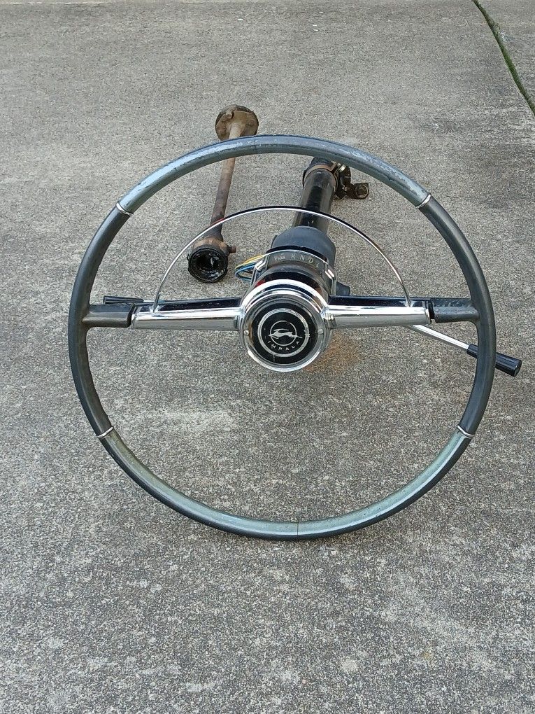 1964 Chevy Impala Steering Wheel with Column and Shaft