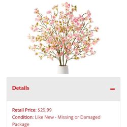 Artificial Cherry Blossom Branches 4 Pack