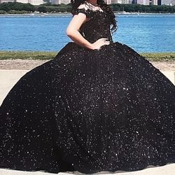 Quinceañera Dress Black