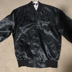Black satin Country Nights Dance Club jacket 