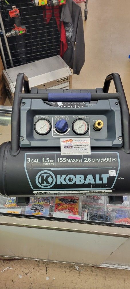 Kobalt QUIET 3-Gallon Portable Electric Hot Dog Air Compressor