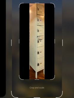 Large Dented Locker - Single Row - 6 Stack - Beige