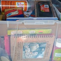 Tub Full Of Brand New Craft Stuff 