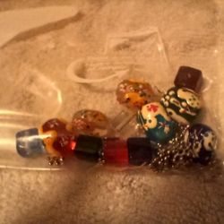 Painted Beads Bracelt 