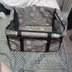 Pet Carrier With Paws & Bones Design