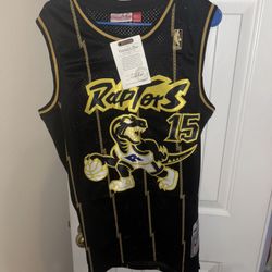 Raptors Vince Carter black jersey size L