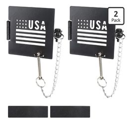 RV Bumper End Caps RV Bumper Cap Cover RV 4 Inch Square Bumper Cover RV Sewer Cap Secure Sewer Hose Storage Fit for Travel Trailers, 2 Pack