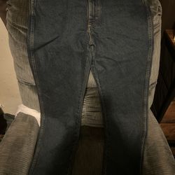 Wrangler Dark Blue Work Jeans Size 32 