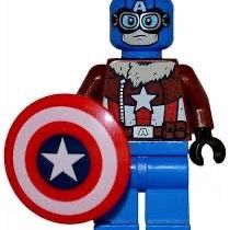 Lego Marvel Captain America Pilot Minifigure 