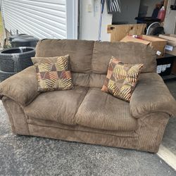 Brown Love Seat