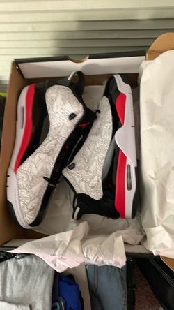 Air Jordan Sneakers White Black Red