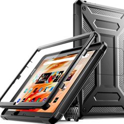 Fire HD 10 / Kids Pro 13th Gen Rugged Tablet Case w/ Stand & Screen – Black