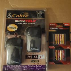 Brand New Cobra Walkie Talkies With Batteries