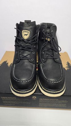 Irish Setter Black Leather Moc Toe Boots