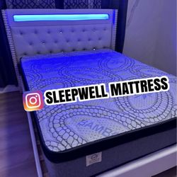 New Queen Bed Frame With Mattress 