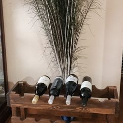 Wine Rack Rustic Wood
