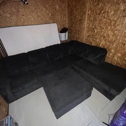 Sectional Couch With Ottoman - NEED THIS GONE