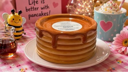 Pancakes Syrup 3- Wick Large Candle Holder Bath & Body Works