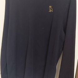 Drake Ovo Long Sleeve Black Tshirt Large