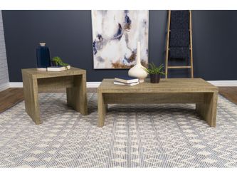 Lynette Mango 2-piece Rectangular Coffee and End Table Set