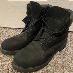 Timberland Black Nubuck Size 8.5