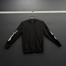 Black Long Sleeve Shirt Dragon Sleeve Design. Size S