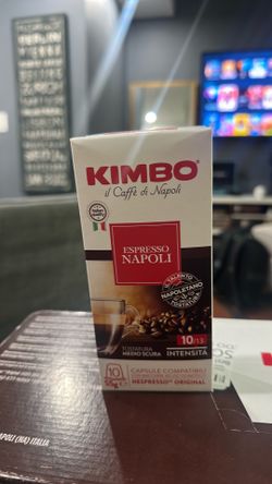 KIMBO COFFEE ESPRESSO NAPOLI PODS 10 boxes = 100 capsules