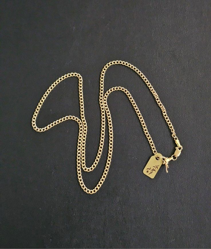 14k Gold Necklace 20 Inch