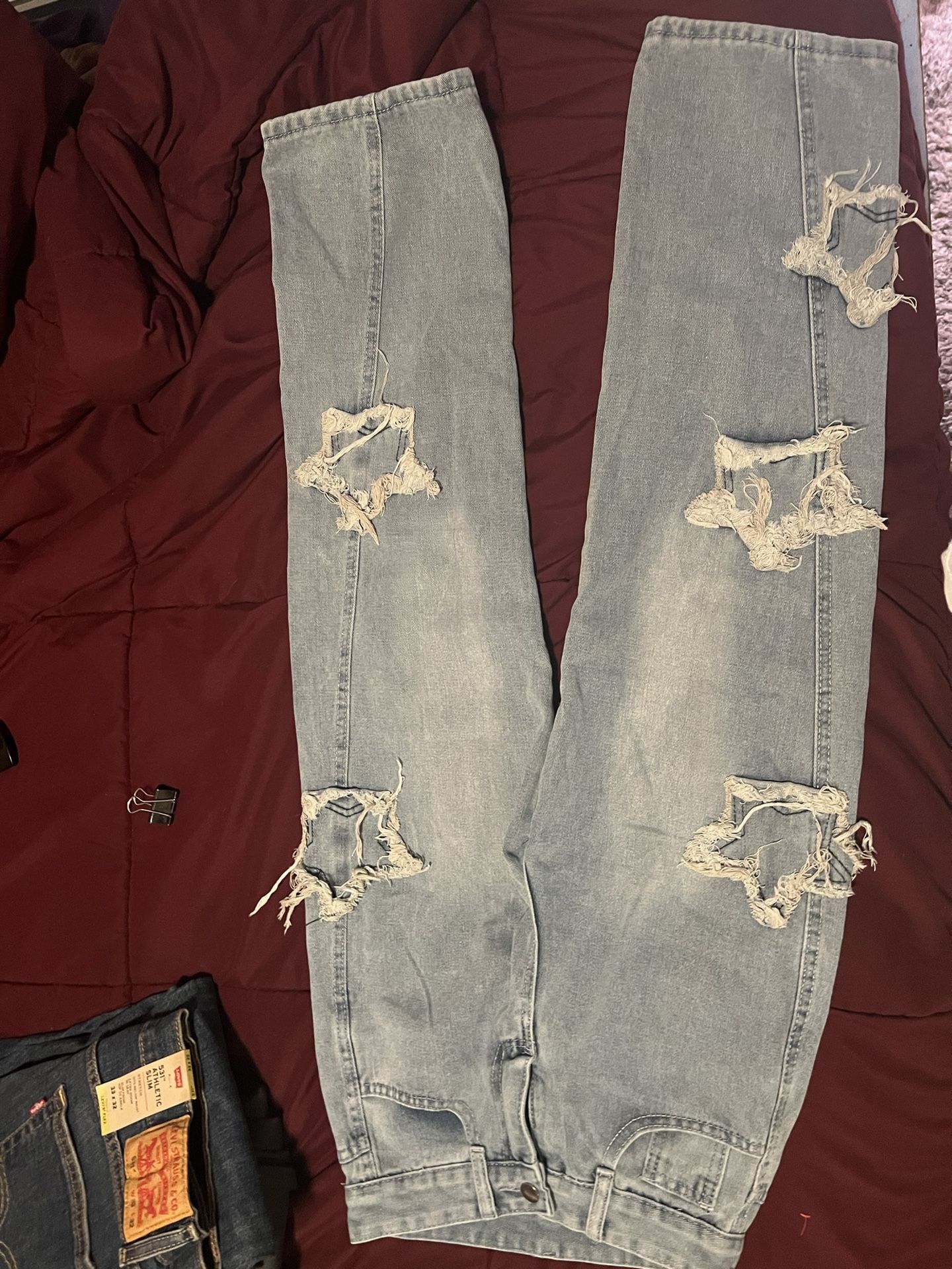 Junior Light blue with Stars Jeans Size S