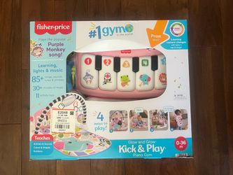 Fisher-Price Glow and Grow Kick & Play Piano Gym - Like New in Box