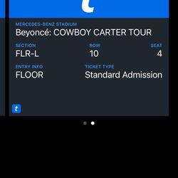 Cowboy Carter 2 Tickets - Atlanta - Monday Night