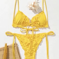 Xs Yellow Shein Bikini 