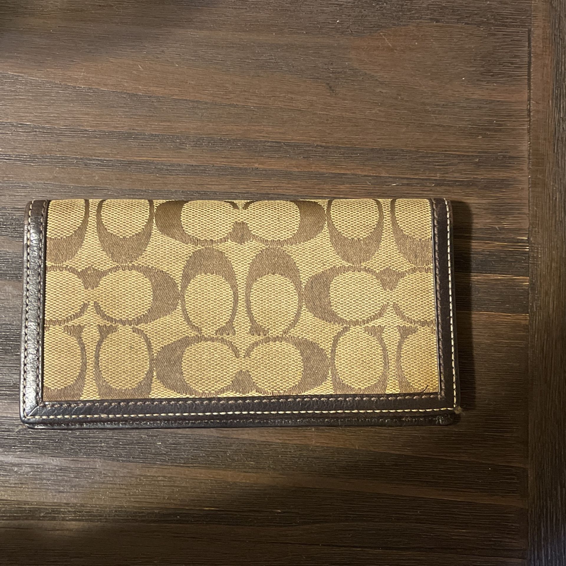 Coach Check Book Holder