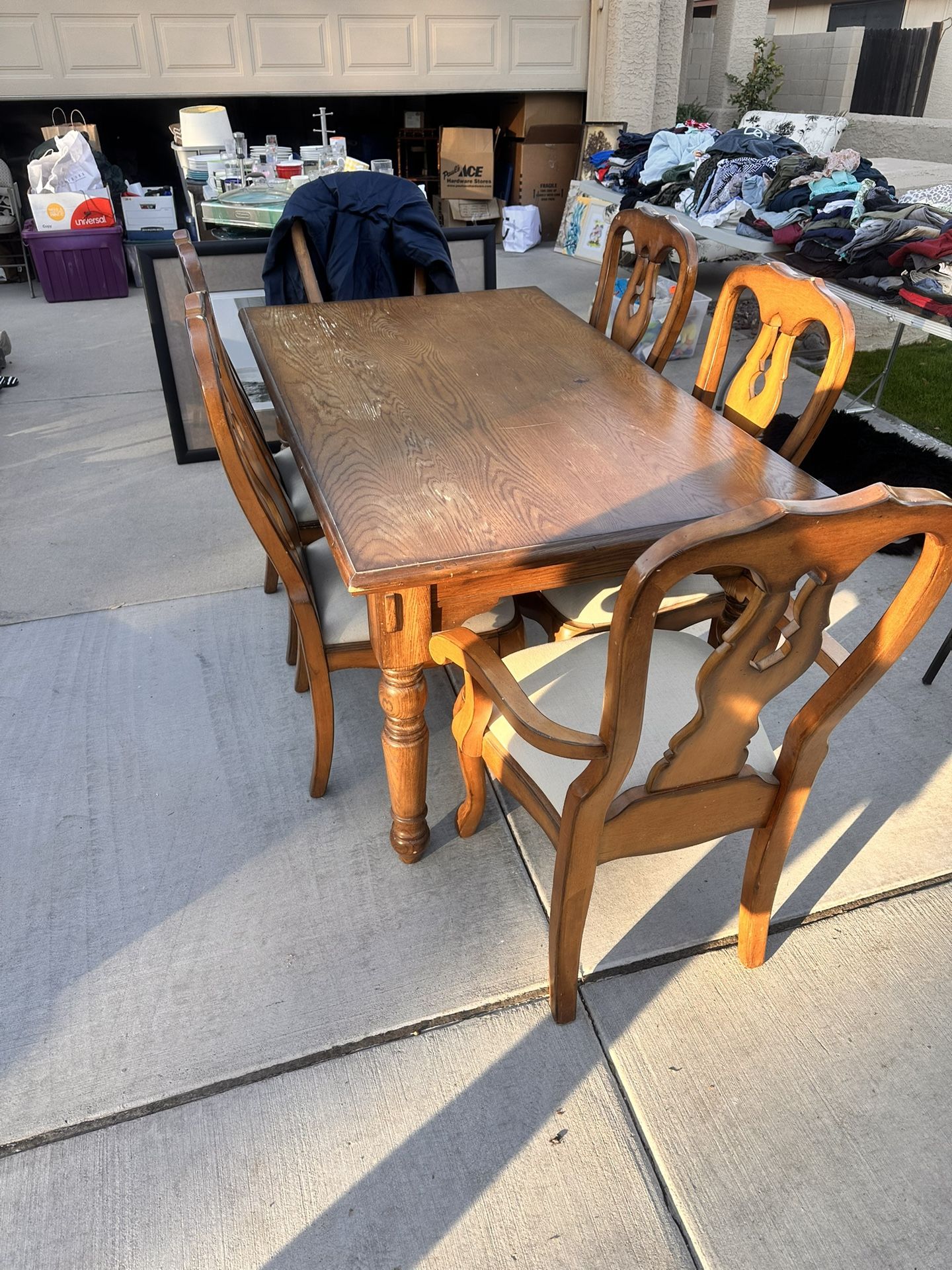 Pottery Barn 6 Chairs & Table