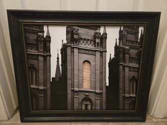 Salt Lake Temple Holiness To The Lord Framed Art