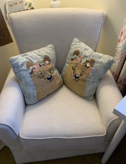 BEAR PILLOWS EMBROIDERED 🐻