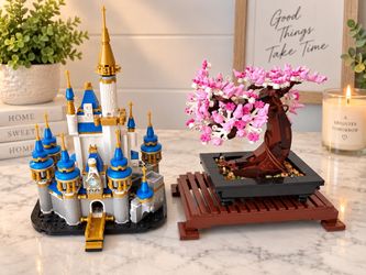 $35 OBO LEGO Disney Mini Castle 40478 + Bonsai Tree 10281 – Fully Built Display Set