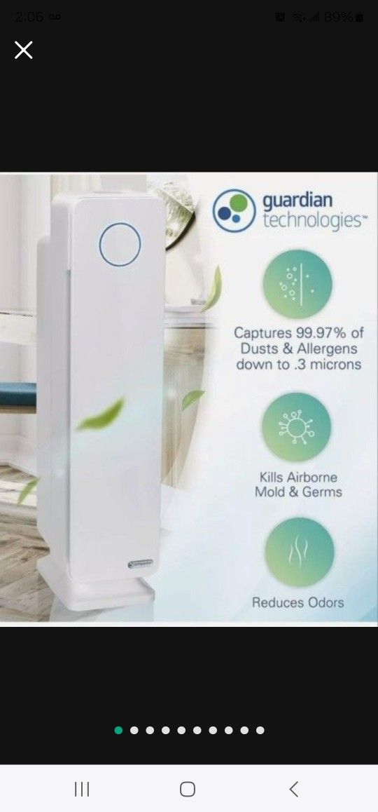 GermGuardian Elite 4 in 1 Air Purifier System with True HEPA Filter. Very good condition.