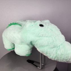 32" LARGE Mint Green Alligator Crocodile Plush