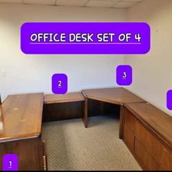 PRICE DROP !!!! GREAT DEAL !!! Executive U Shaped Dark Brown Office Desk MAKE AN OFFER